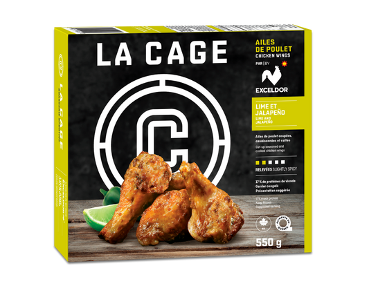 Ailes de poulet jalapeno et lime - La Cage